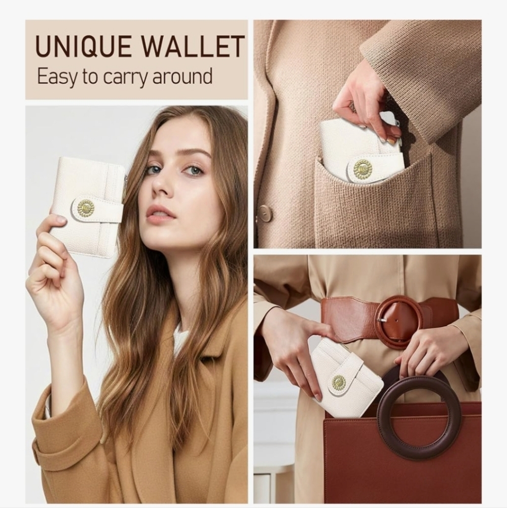 White RFID-Blocking Wallet - Picture 3 of 6